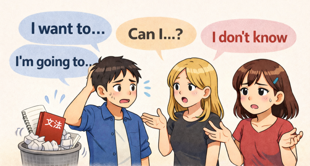 よく使う言い方の型のイメージ図