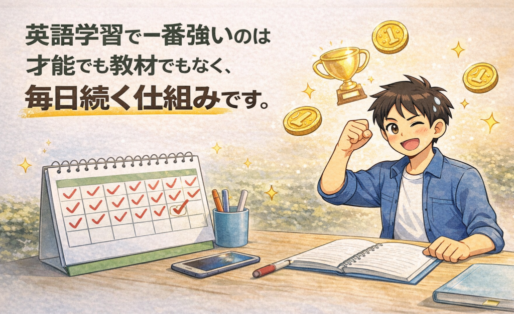 毎日続く仕組みのイメージ図